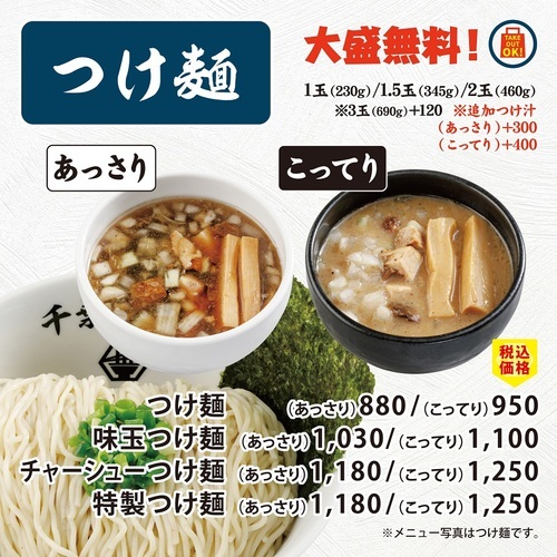 千葉らぁ麺の画像（つけ麺）