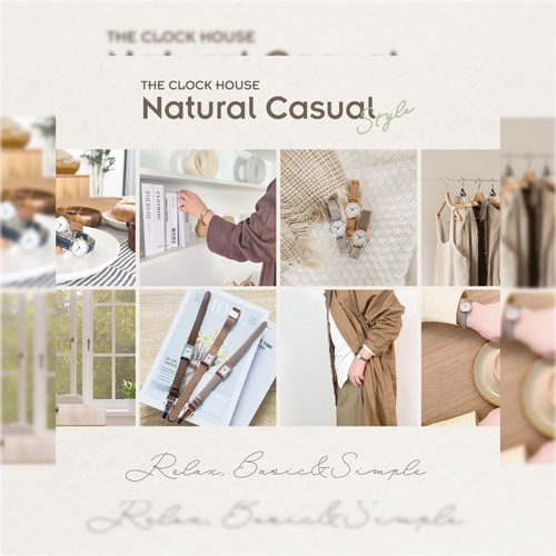 新製品　THE CLOCK HOUSE ナチュラルカジュアルスタイルより新モデル登場